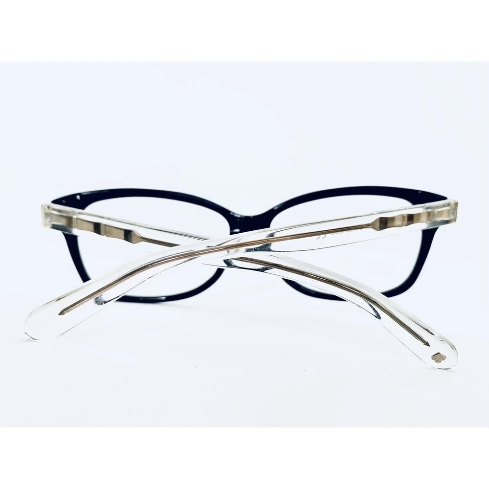 Kate Spade Black Cat Eye Clear Gold Temples Glasses Demi/F 0807 54 14 135